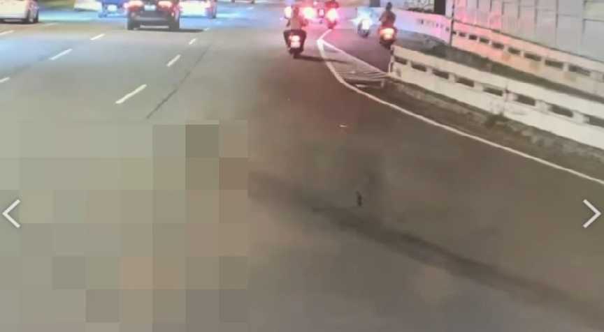 百齡橋接重慶北路匝道酒駕自撞事故