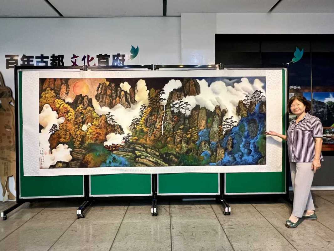 「緣墨台南」展覽邀您欣賞 陳文珍老師以水墨畫作品 展現生命與自然的美好（圖：秘書處 提供）