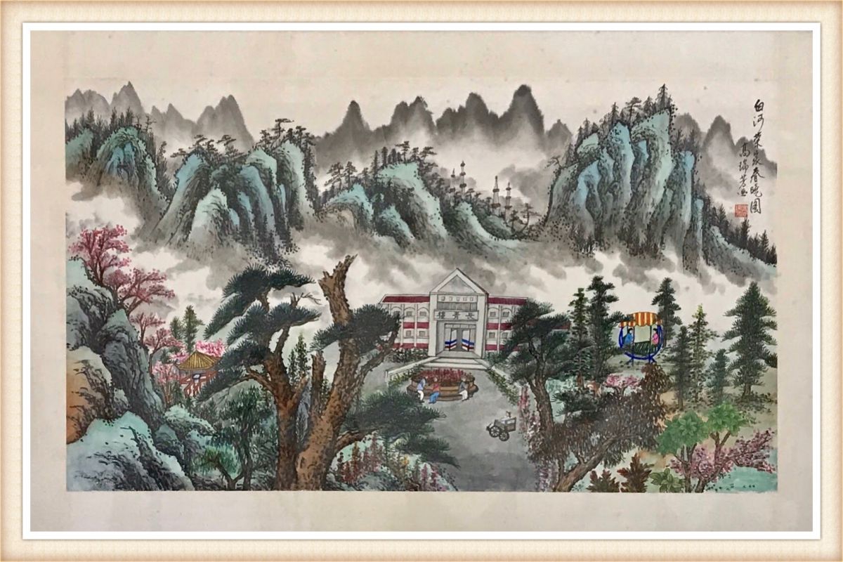 榮家春曉圖~91歲的高瑞芳奶奶作品