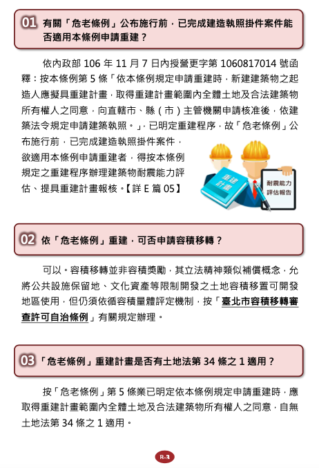  危老重建問答B法令適用篇1