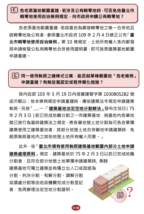 危老重建問答B法令適用篇12