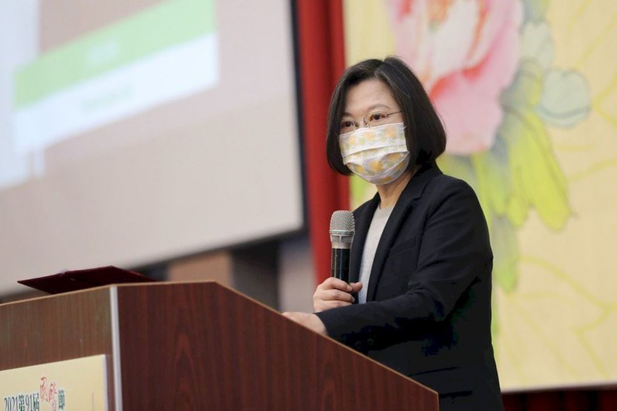 蔡英文出席第91屆國醫節慶祝大會暨第13屆臺北國際中醫藥學術論壇大會開幕並致詞。 （圖/截自總統府網站） . ...