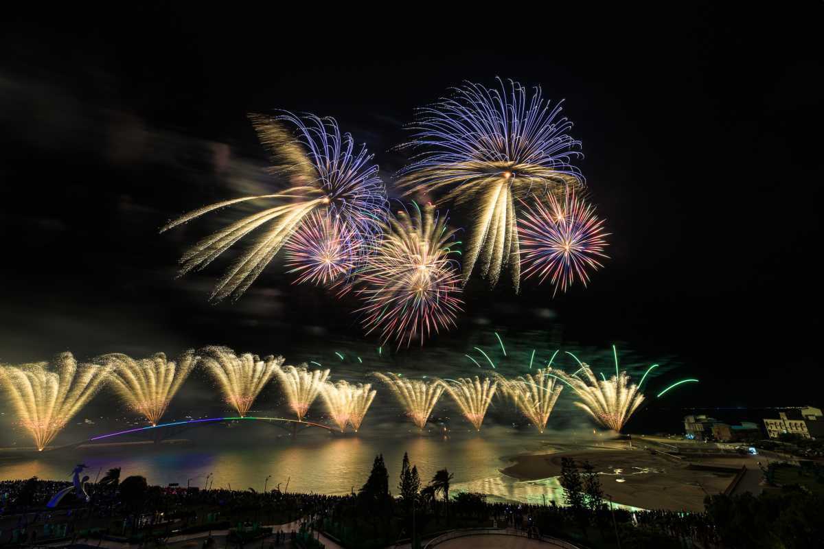 2022澎湖國際海上花火節 第五場煙火秀依然精彩（圖：旅遊處 提供）