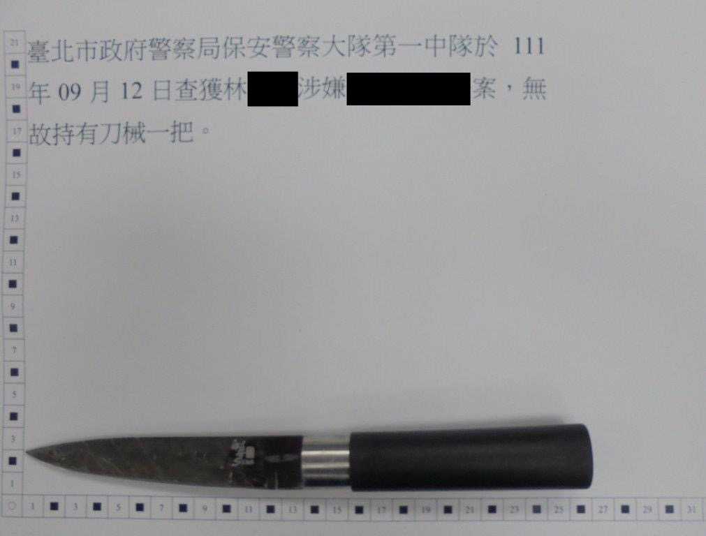 員警執勤臂盾上身、狡猾通緝犯偷藏刀一舉成擒