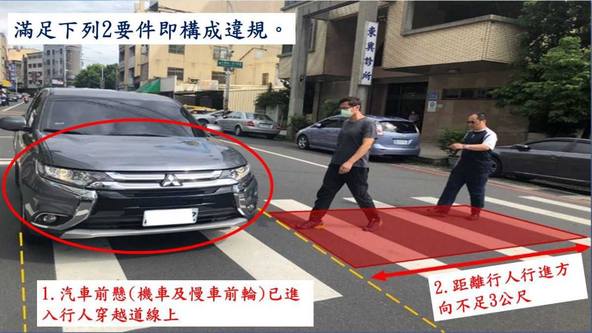 6月30日起不停讓行人罰則加重 　警方提醒取締標準