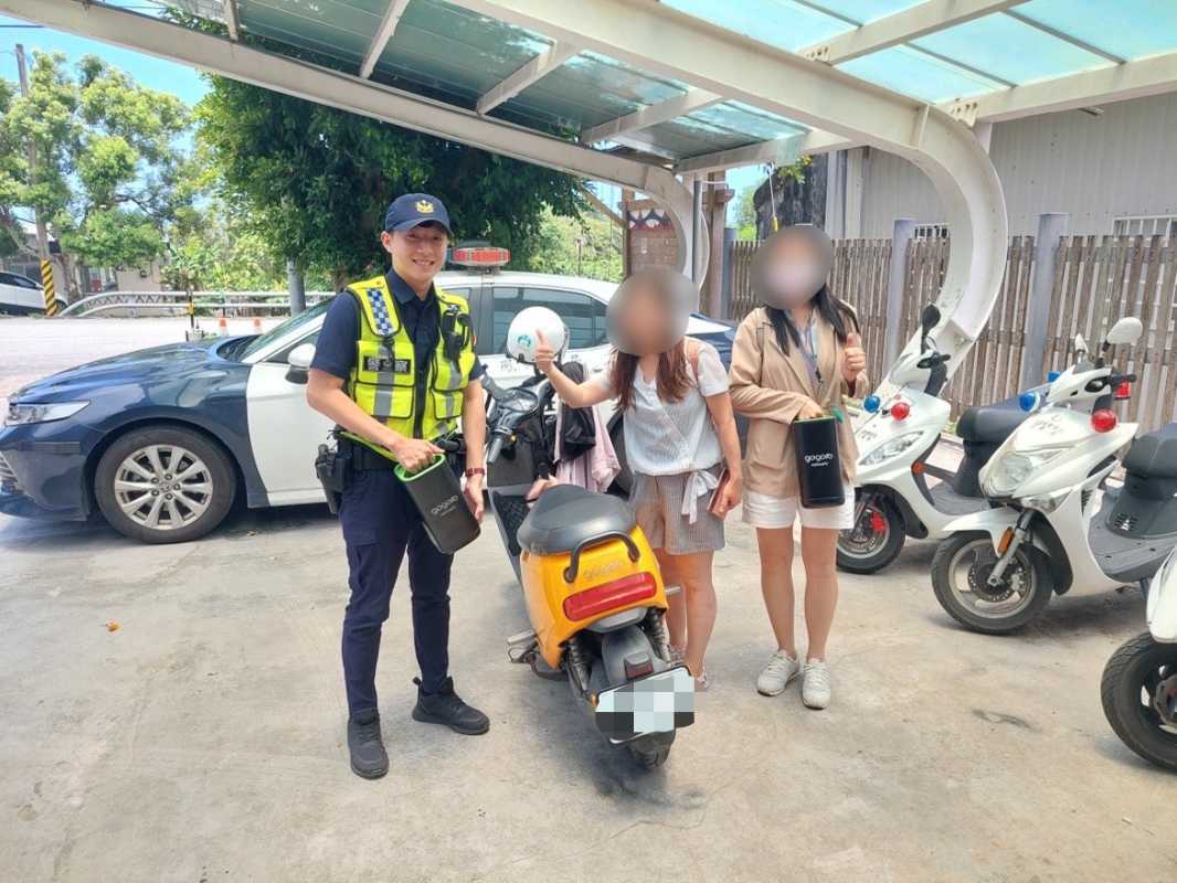 覽花蓮美景電動車顧路 鳳警神救援