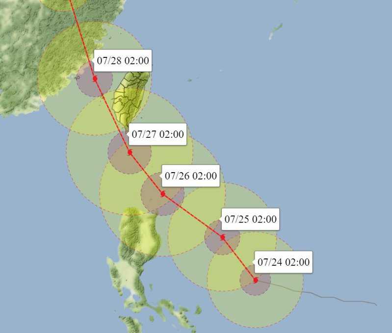 杜蘇芮颱風恐帶來豪雨 山區居民應配合疏散 水土保持局隨時發布警戒（圖：翻攝自網路）