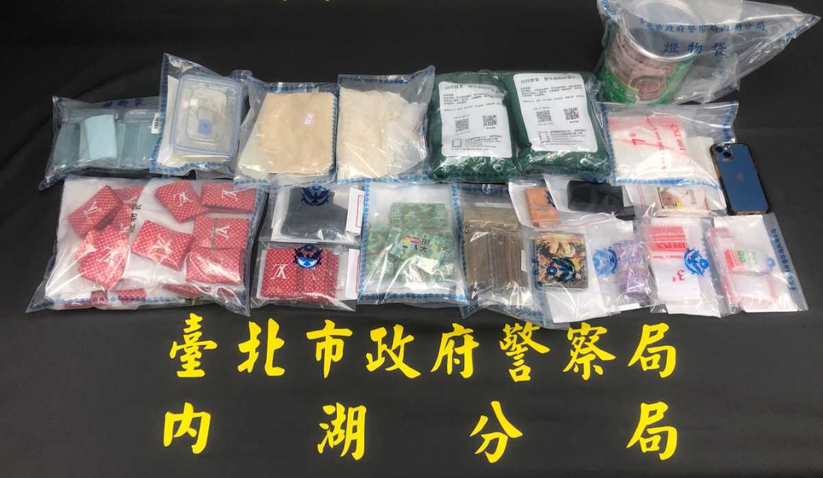 內湖警強力掃蕩黑幫販毒 攻破幫派分子毒品分裝場