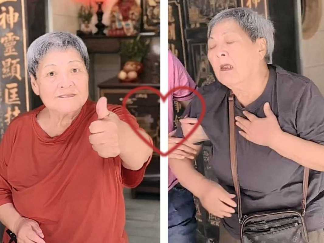 85歲的王奶奶，也是靠著每日保養調理，最近終於如願隨媽祖遶境走完全程。(一清究好芯提供)